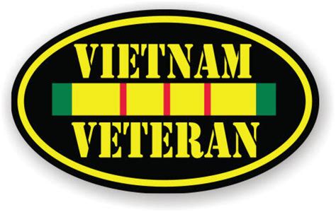 Vietnam Veteran • Bumper Sticker • Window Sticker • Car • Sign • 5 X 3