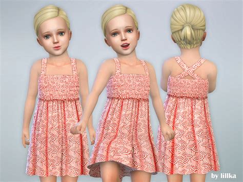 Pink Toddler Dress By Lillka At Tsr Sims 4 Updates