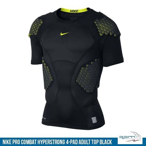 Nike Pro Combat Hyper Strong 4 Pad Adult Top Black Football Outfits