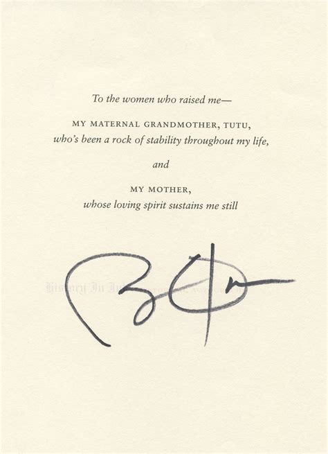 President obama is the first african american to ever become president of the united states. Barack Obama Autograph - signed page from his book The ...
