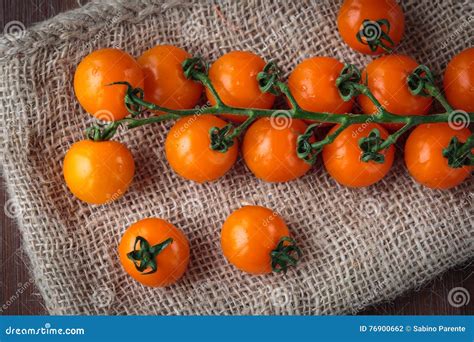 Fresh Orange Cherry Tomatoes Stock Photo Image Of Natural Cherry