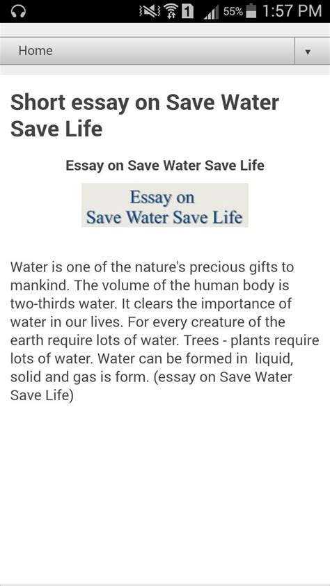 Water Saving Essay Coretan