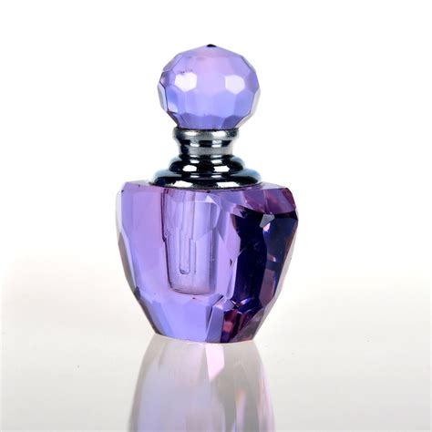 Purple Crystal Perfume Bottles Classical Mini Glass Bottle In