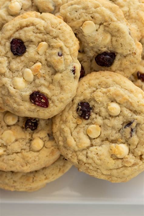 The Kollee Kitchen Chewy Oatmeal Cranberry White Chocolate Cookies