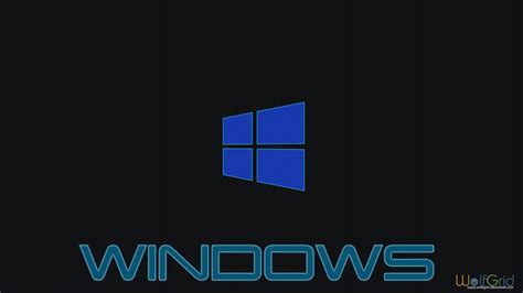 Blue And Black Windows Logo Windows 10 Microsoft Windows Hd Wallpaper