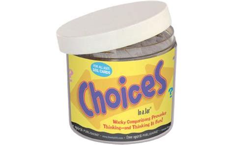 Choices - Decision Card Game in a Jar - Games