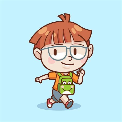 Premium Vector Young Smart Boy Character Or Cute Boy