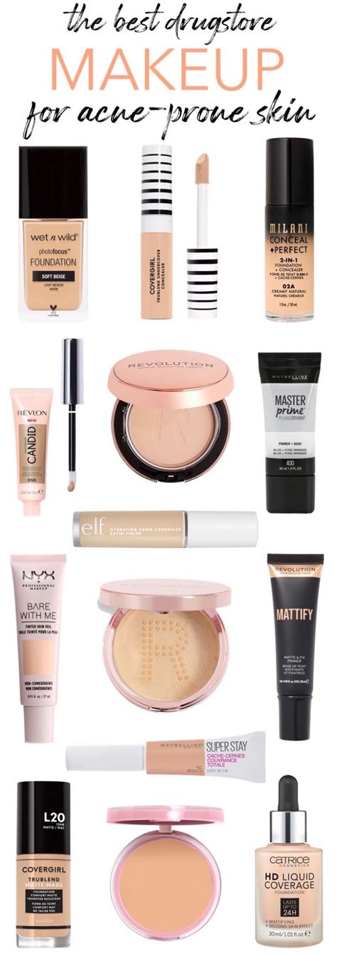 The Ultimate List Best Drugstore Makeup For Acne Prone Skin