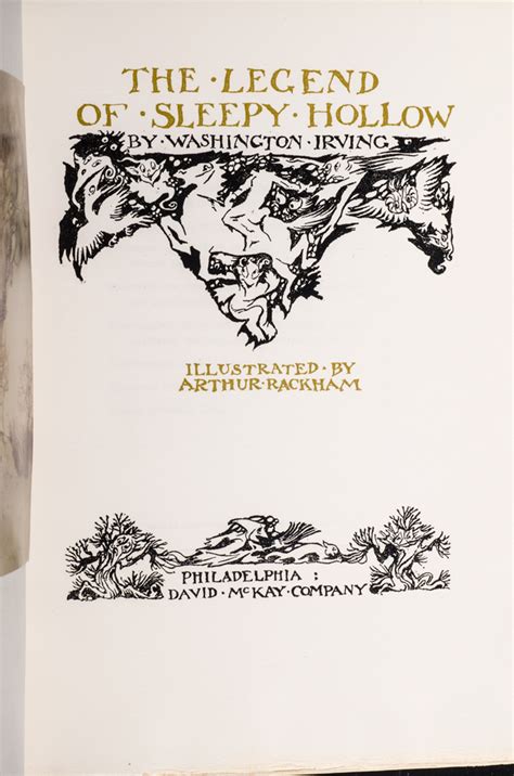 Legend Of Sleepy Hollow The Arthur Rackham Illustrator Washington
