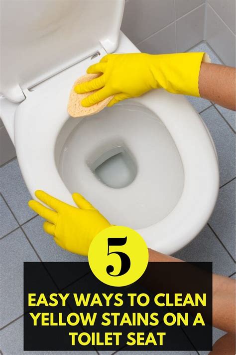 5 Easy Ways To Clean Yellow Stains On A Toilet Seat Toilet Seat