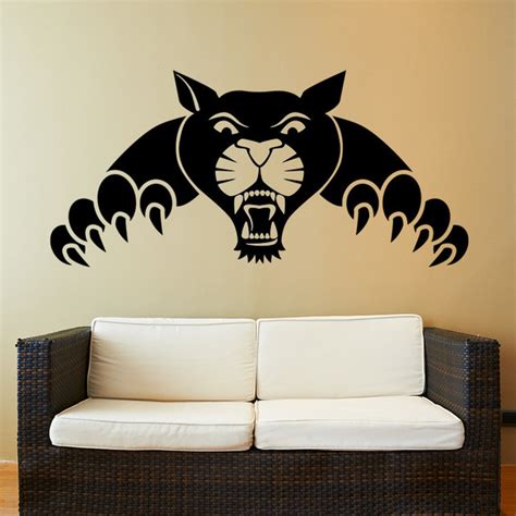 Abstract Black Panther Wall Decal Sticker Contemporary Wall Decals