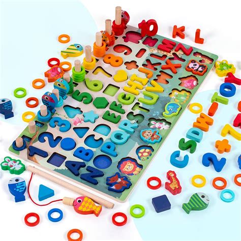 Jeu Montessori Pour Apprendre Les Chiffres Pêche En Bois Magnétique