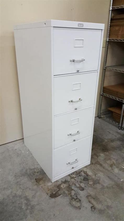 Uline stocks a wide selection of file cabinets and filing cabinets. 4 Drawer White Legal File Cabinet | Filing cabinet ...