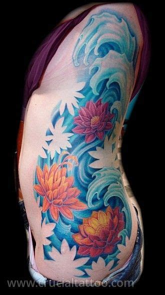 Water Lotus Waves Tattoo Water Tattoo Flower Tattoos