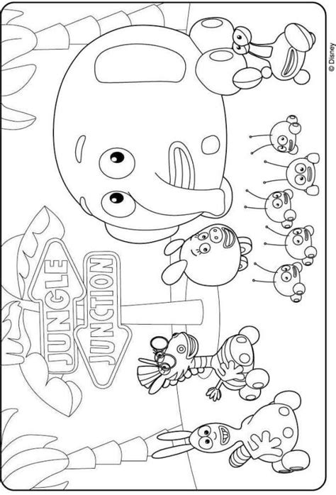 10,000+ learning activities, games, books, songs, art, and much more! Kids-n-fun.com | 7 coloring pages of Jungle Junction