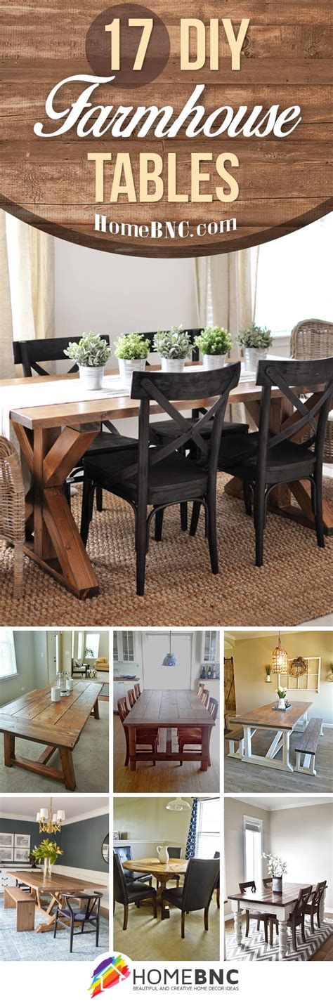 17 Best Rustic Diy Farmhouse Table Ideas And Designs For 2020