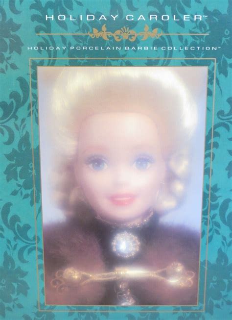 Mattel 15760 Holiday Porcelain Collection Holiday Caroler Barbie Doll Wbox 1996 Ebay