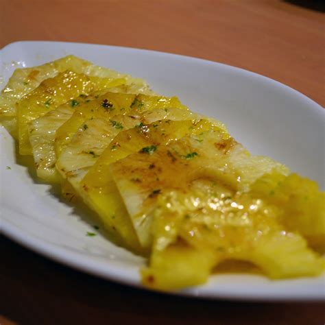 Recette de carpaccio d ananas et vinaigrette goûtez-moi ça