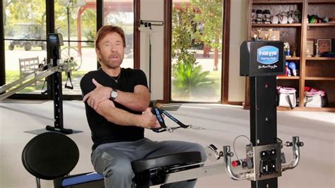 Chuck Norris Using Total Gym