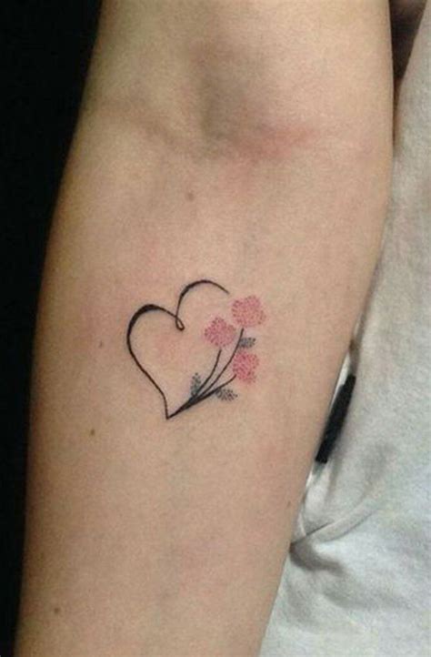 Rose Heart Tattoo Small Heart Tattoos Heart Tattoo Designs Dainty