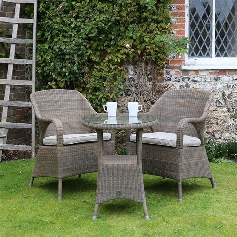 This lightweight construction allows you to easily move and stack for storing. Sussex Rattan Bistro Table And Chairs Set By 4 Seasons ...