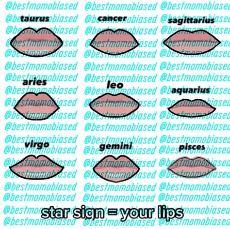 Tu Tipo De Labios Seg N Tu Signo En Tipo De Labios Labios Signos