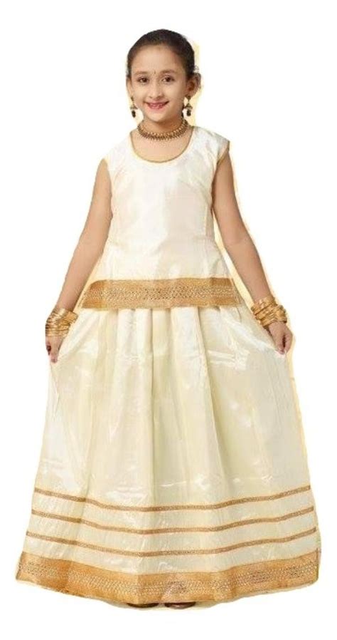 Buy Girls Pattu Pavadai Traditional Kerala Ethnic Indian Festival Dress Online At Desertcartuae