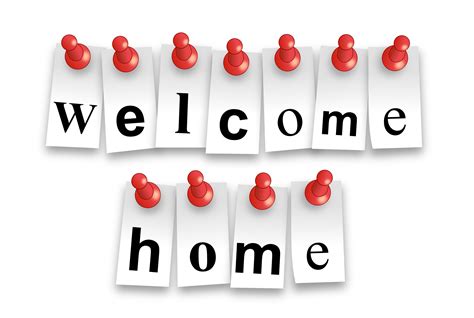 Clipart Welcome Home Notes