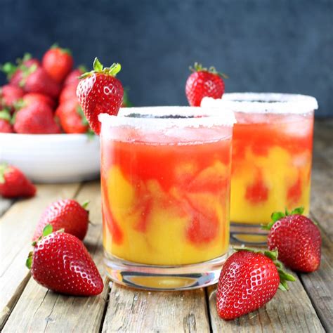 Honey Mango Strawberry Margarita Taste And See