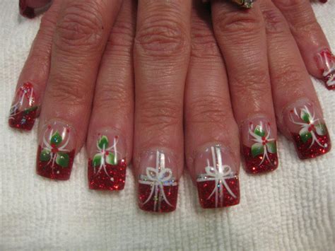 The T Of Mistletoe Nail Art Designs By Top Nails Clarksville Tn