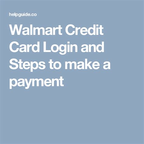 If it's your first time logging into your account, you'll need to click the register button 3. Walmart Credit Card Login and Steps to make a payment ...