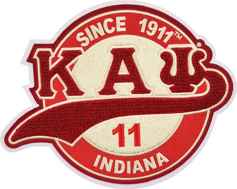 Kappa Alpha Psi Chenille Tail Sew On Patch Red 13 X 1025