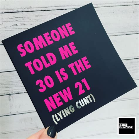 Funny 30th Birthday Cards Filthy Sentiments Birthday Funny Rude