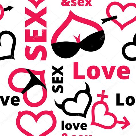 Love And Sex Seamless Pattern Stock Vector By ©vadim Design 109992270