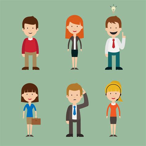 Free 30 Vector People Avatars Set In Psd