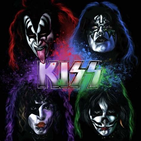 Another Great Piece Of Artwork For The Band Kiss Kiss Music Music Art
