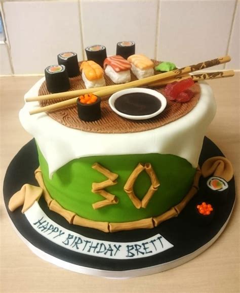 Beautiful Sushi Birthday Cake By Sugarmagiccakes Christine Very