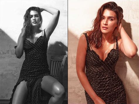 Photos Kriti Sanon Amps Up The Heat In A Black Bodycon Dress Hindi Movie News Times Of India