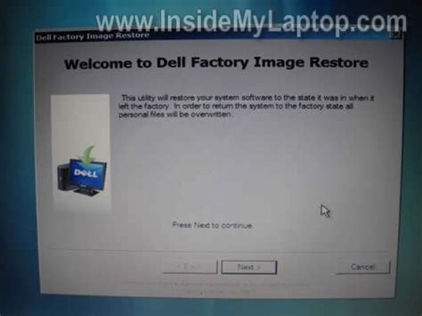 Aomei onekey recovery is a professional software for windows pcs and you could factory reset according to the specific steps from the official websites. How to start factory OS restore on a Dell - Inside my laptop