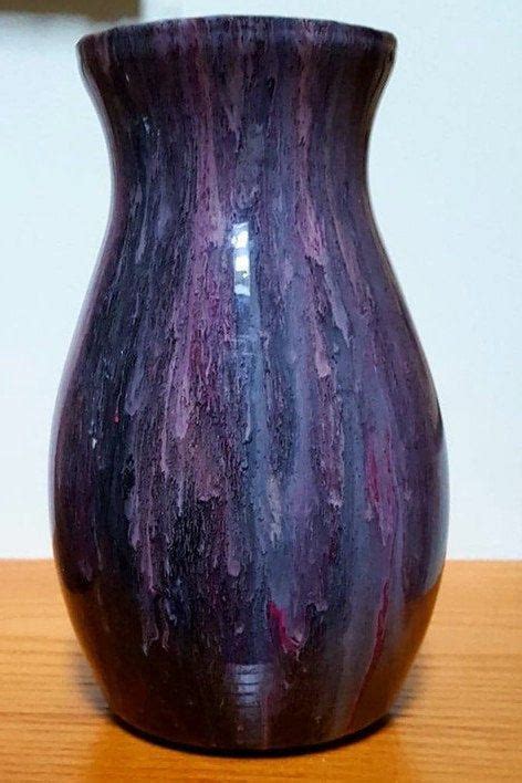 Acrylic Pour Painted Vase Sealed In Resin Etsy Acrylic Pouring Vase Vintage Vases