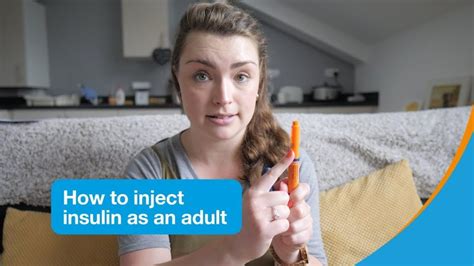 How To Inject Insulin As An Adult Diabetes Uk Diabetes Information