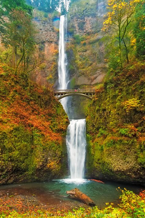 Photograph Iconic Multnomah Falls Columbia River Gorge Oregon Usa By