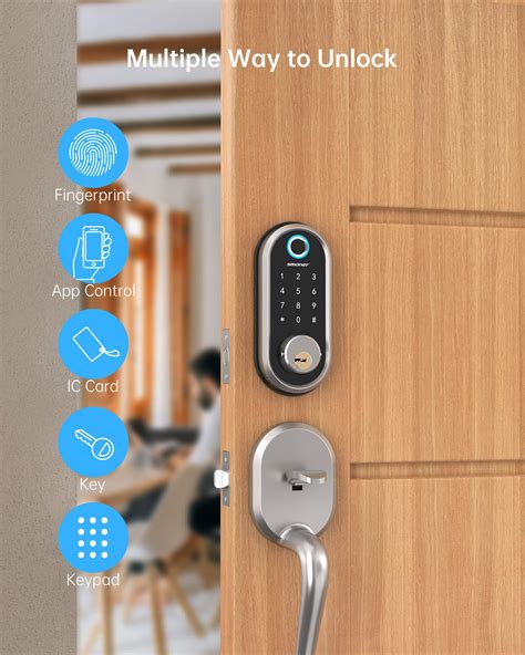 Smart Lock Smonet Keyless Entry Door Lock Fingerprint Door Lock With