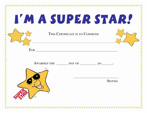 Blank Printable Certificate Of Achievement In