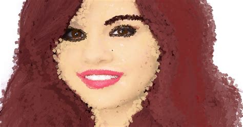 Selena Gomez Impressionist Landscape