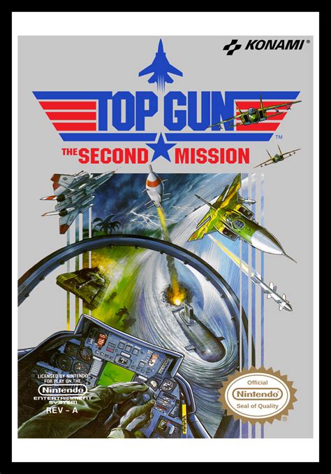 Nes Top Gun The Second Mission Retro Game Cases