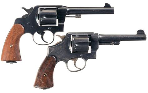 Two Us 45 Acp Double Action Revolvers
