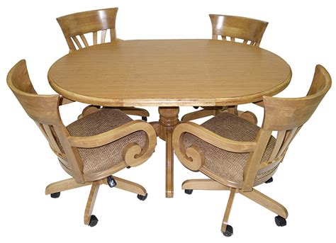 Dinette Sets With Caster Chairs Mid Century Dinette Set Oval Double