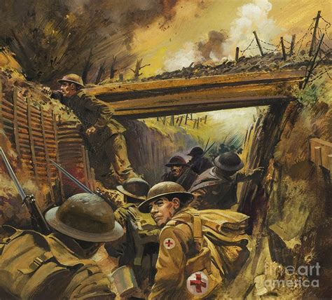 The Trenches Painting By Andrew Howat