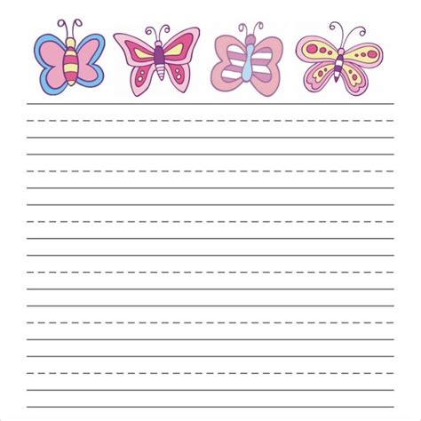 Kindergarten Lined Paper Free Printable